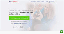 Desktop Screenshot of bslcourses.co.uk